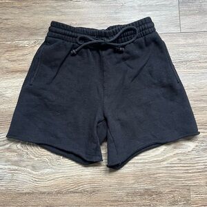Black TNA Cozy AF Sweat Shorts